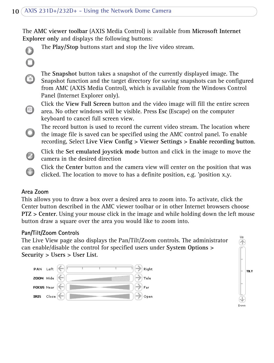 Axis Communications 231D+/232D+ User Manual | Page 10 / 70