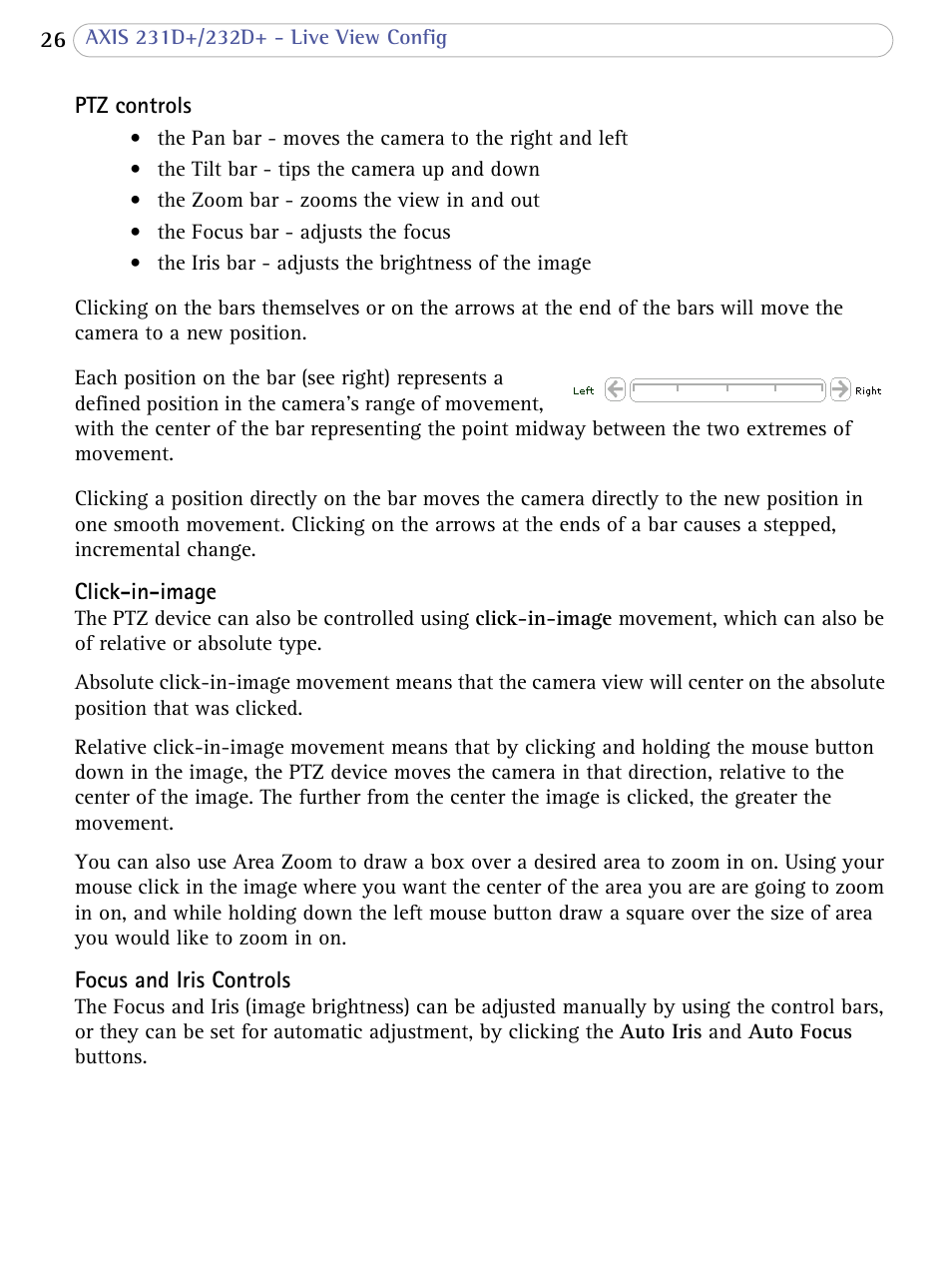 Axis Communications 231D+/232D+ User Manual | Page 26 / 70