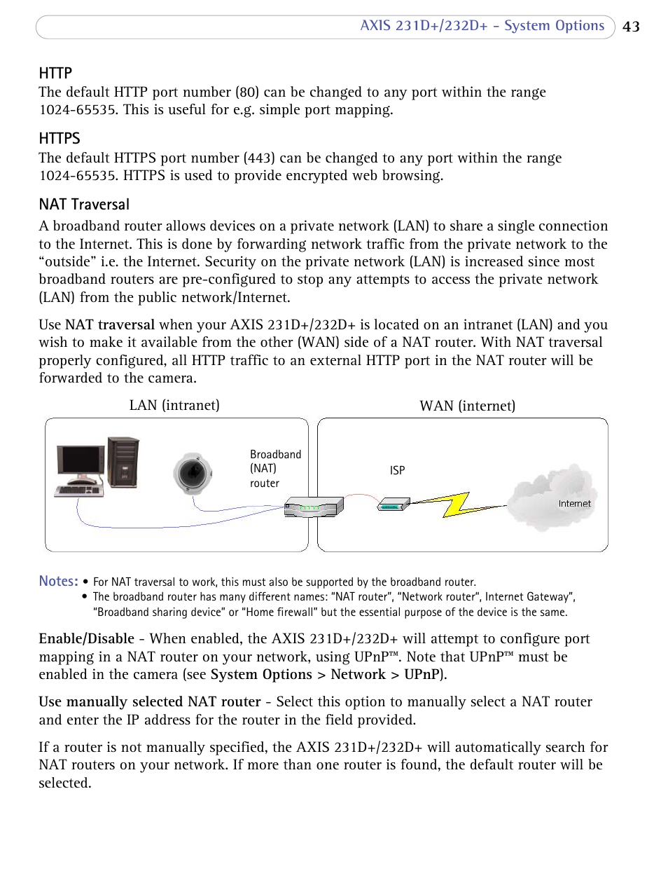 Axis Communications 231D+/232D+ User Manual | Page 43 / 70