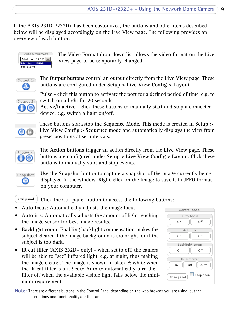 Axis Communications 231D+/232D+ User Manual | Page 9 / 70