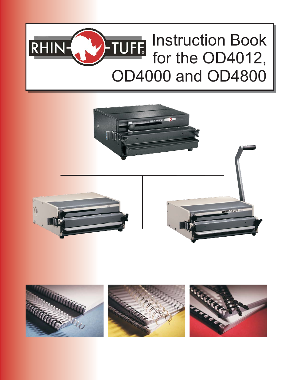 Rhin-O-Tuff OD4012 User Manual | 16 pages