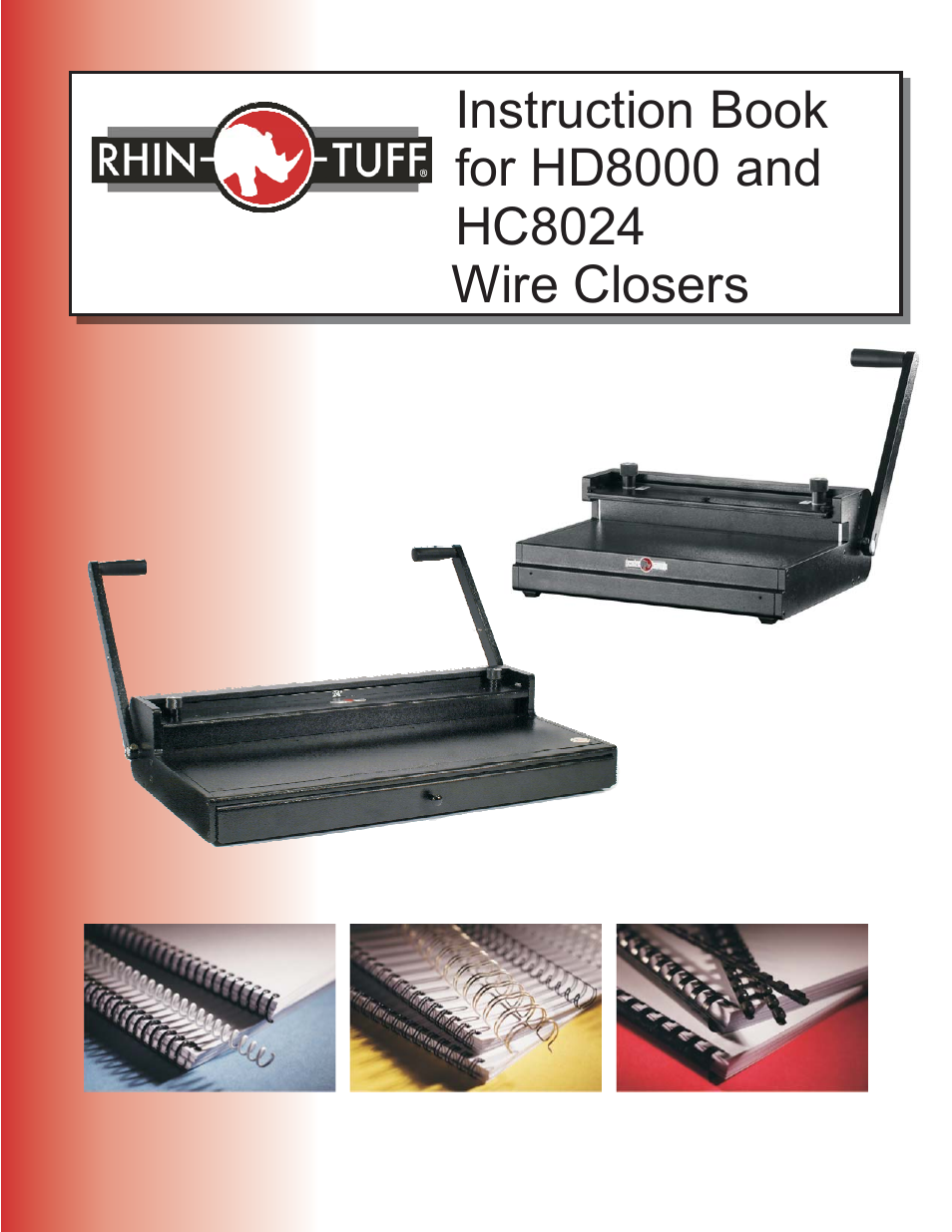 Rhin-O-Tuff HD8000 User Manual | 10 pages