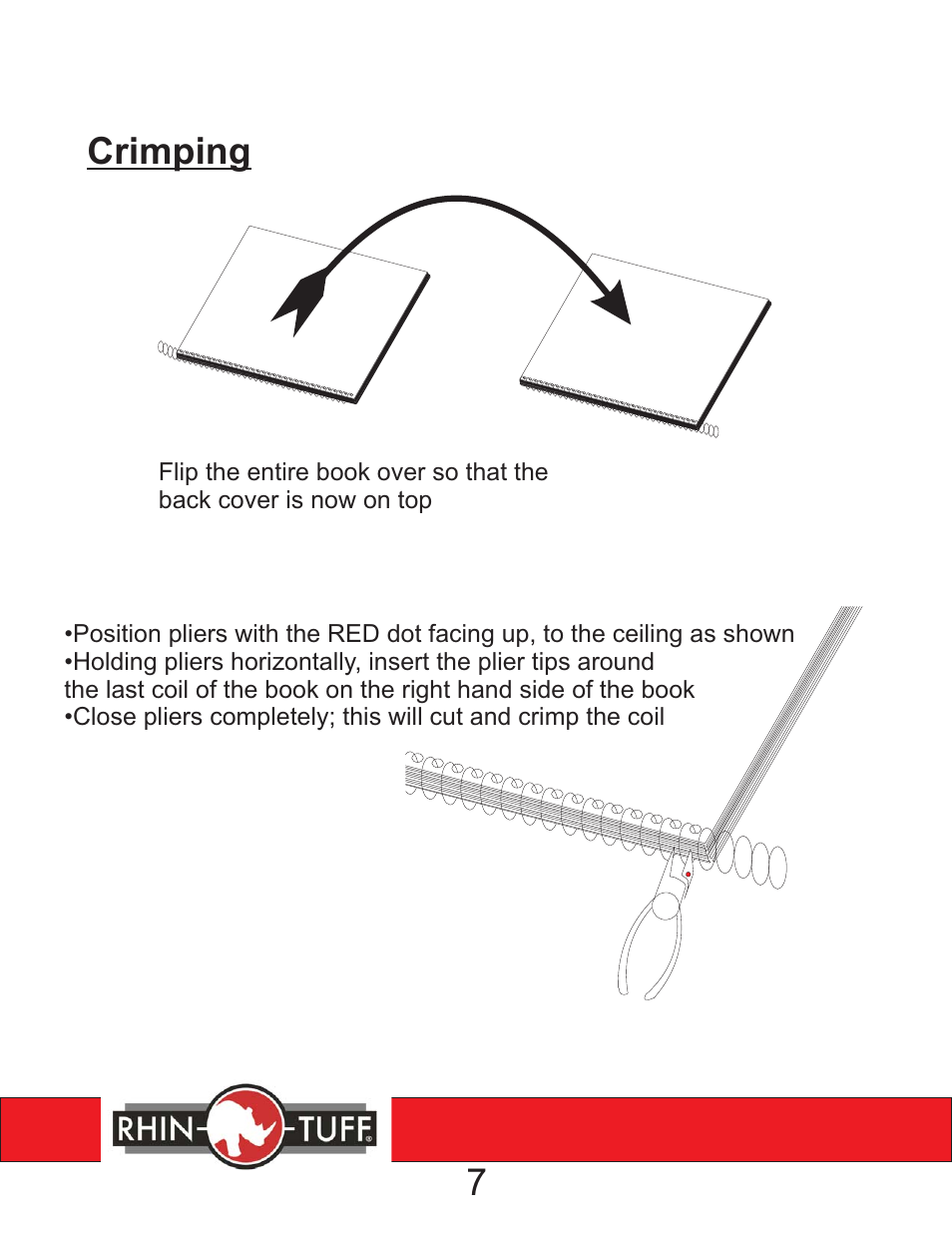 3250cl instruction rev 3 pg 7, Crimping | Rhin-O-Tuff 3250CL User Manual | Page 8 / 11