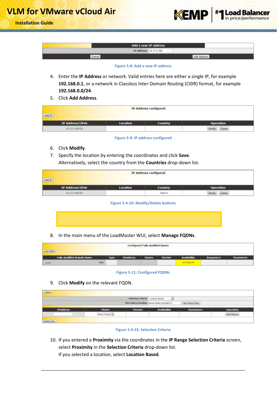 Vlm for vmware vcloud air | KEMP vCloud Air User Manual | Page 18 / 24