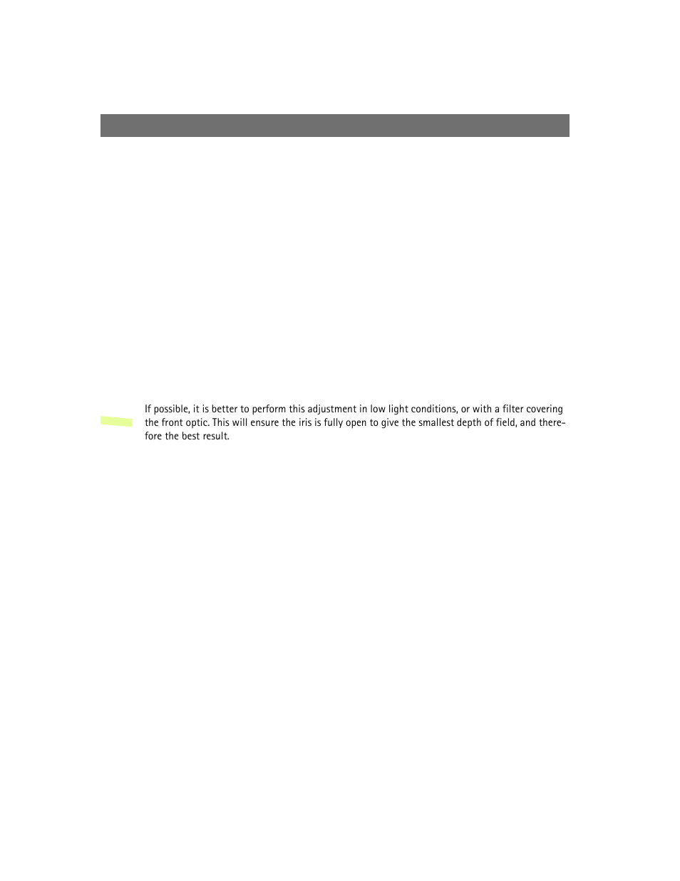 Adjusting the back focus | Axis Communications 2420 W/Lens User Manual | Page 59 / 103