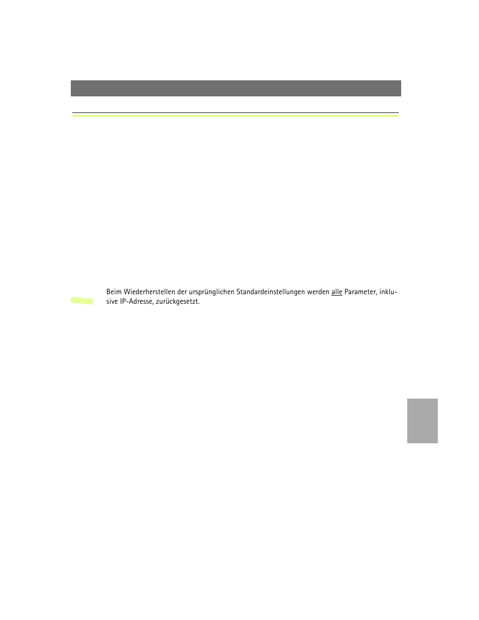 Werkseitige standardeinstellungen, Werkseitige standardeinstellungen a, E 81 be | Axis Communications 2420 W/Lens User Manual | Page 81 / 103