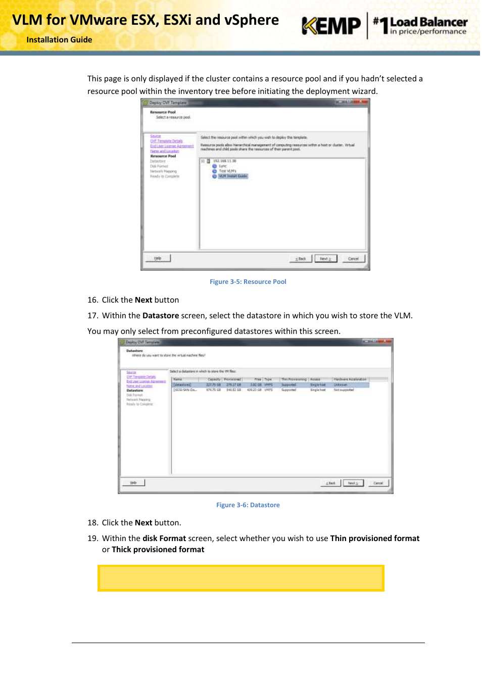Vlm for vmware esx, esxi and vsphere | KEMP VMware ESX User Manual | Page 10 / 22