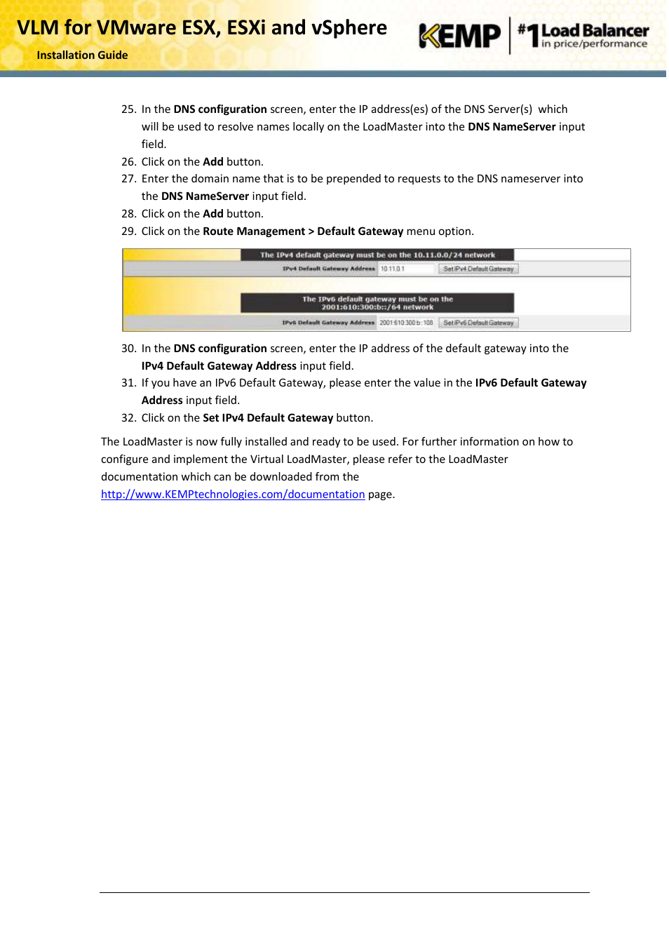 Vlm for vmware esx, esxi and vsphere | KEMP VMware ESX User Manual | Page 18 / 22