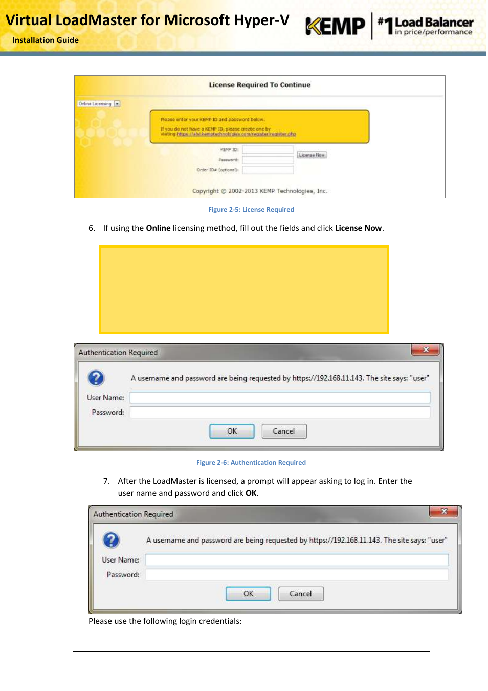 Virtual loadmaster for microsoft hyper-v | KEMP Hyper-V 2008 R2 User Manual | Page 10 / 18