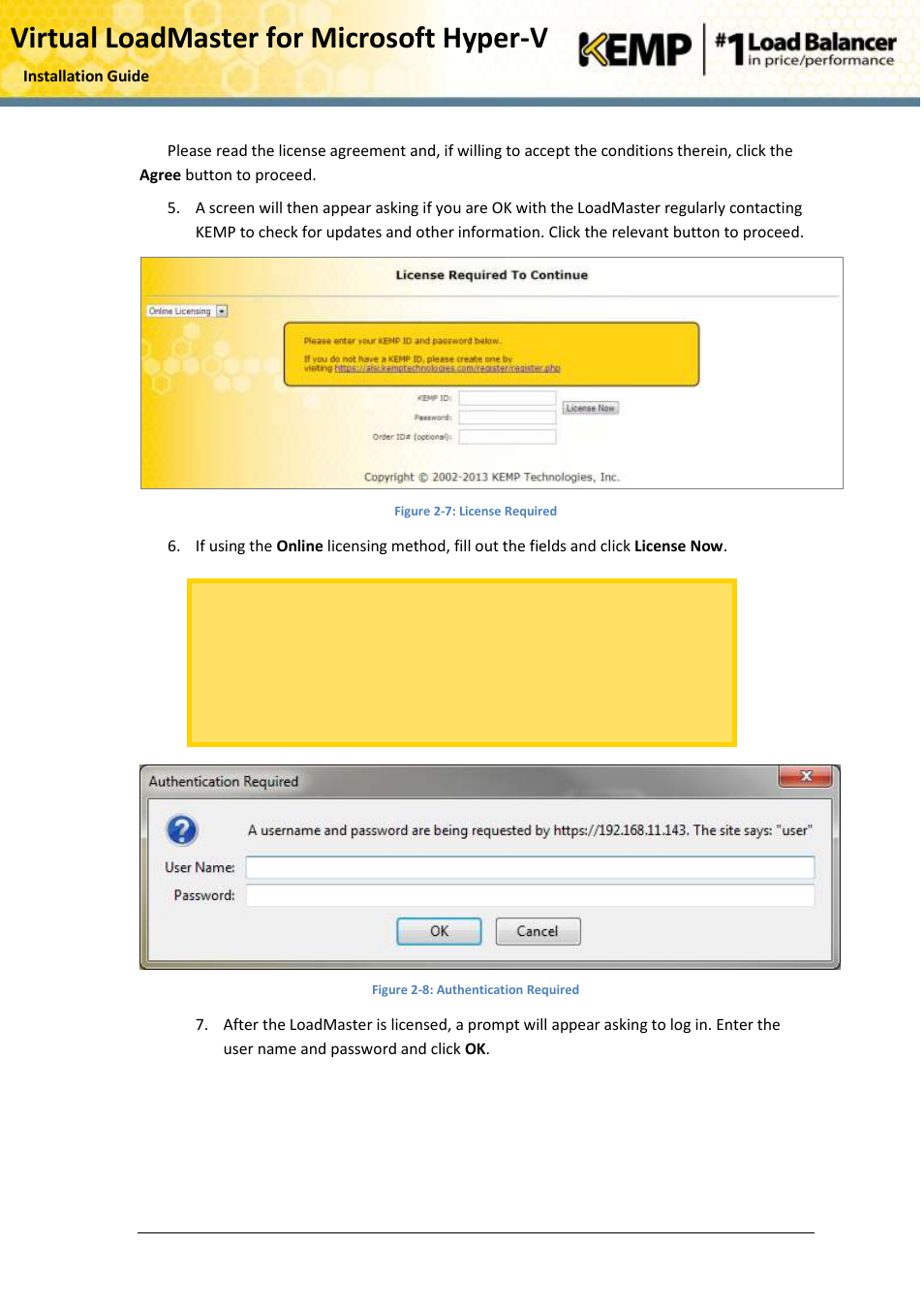 Virtual loadmaster for microsoft hyper-v | KEMP Hyper-V 2012 User Manual | Page 12 / 20