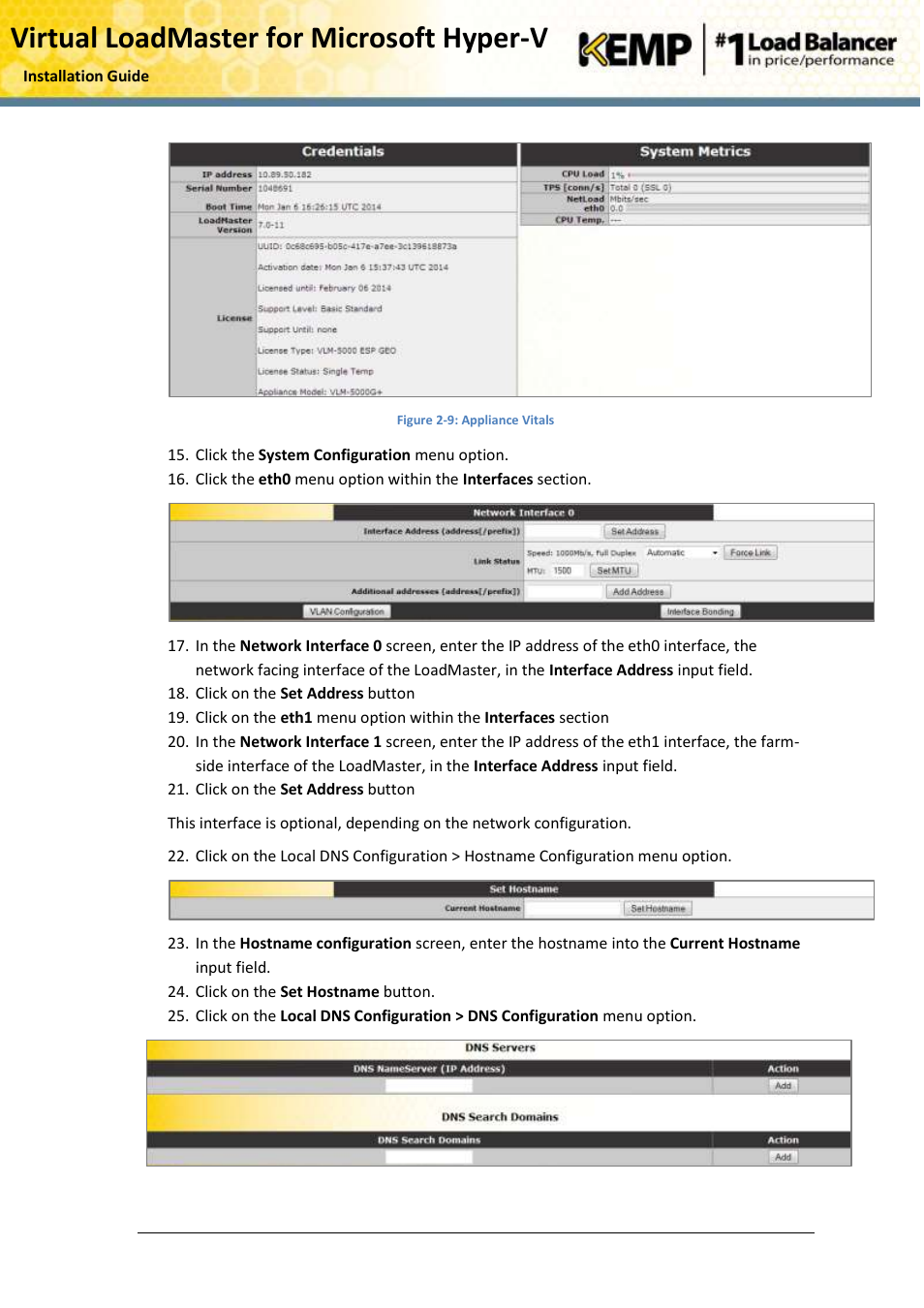 Virtual loadmaster for microsoft hyper-v | KEMP Hyper-V 2012 User Manual | Page 14 / 20