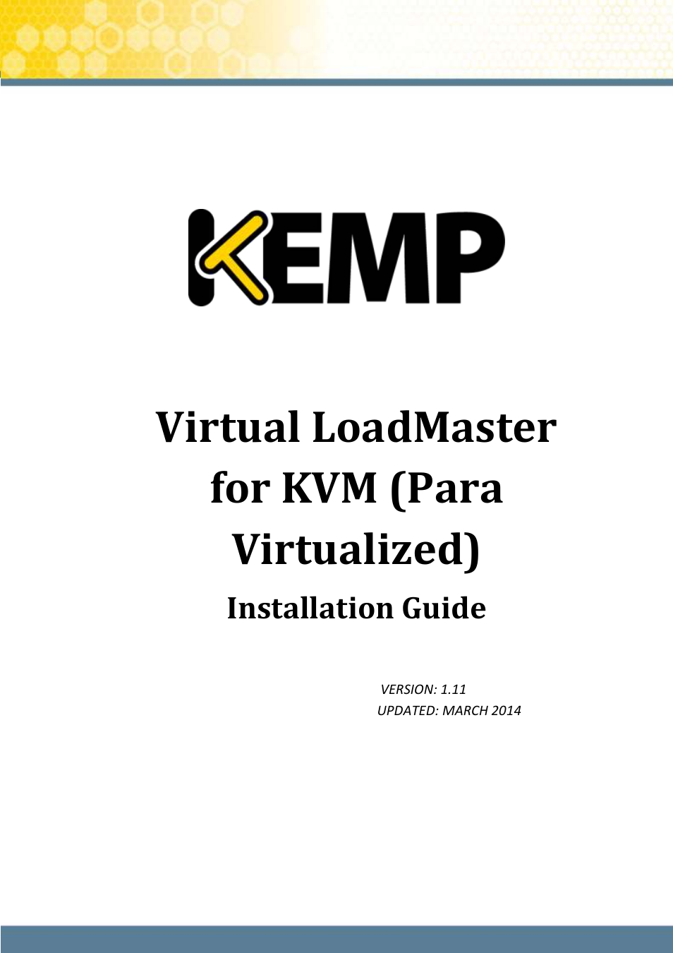 KEMP KVM User Manual | 17 pages