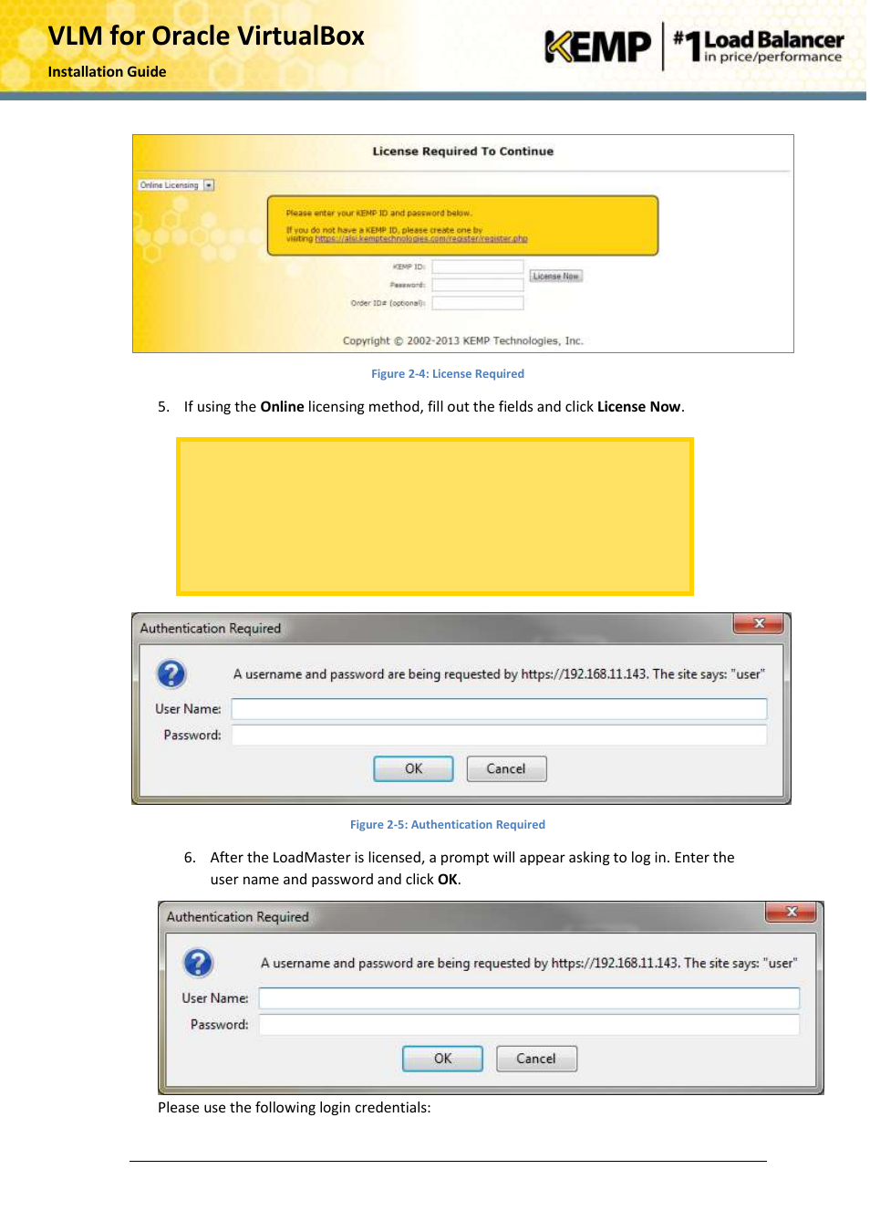Vlm for oracle virtualbox | KEMP Oracle VirtualBox User Manual | Page 10 / 17