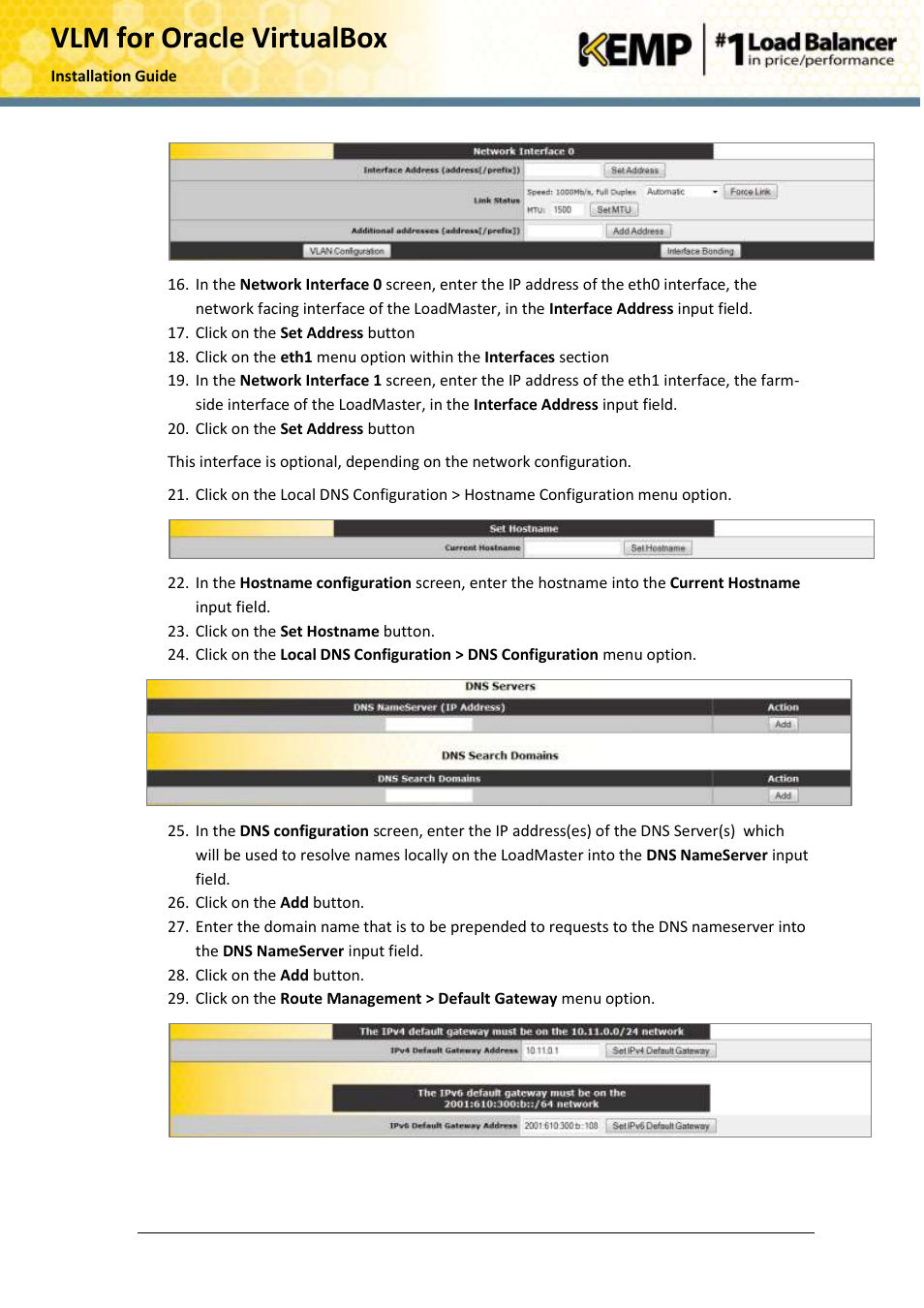Vlm for oracle virtualbox | KEMP Oracle VirtualBox User Manual | Page 12 / 17