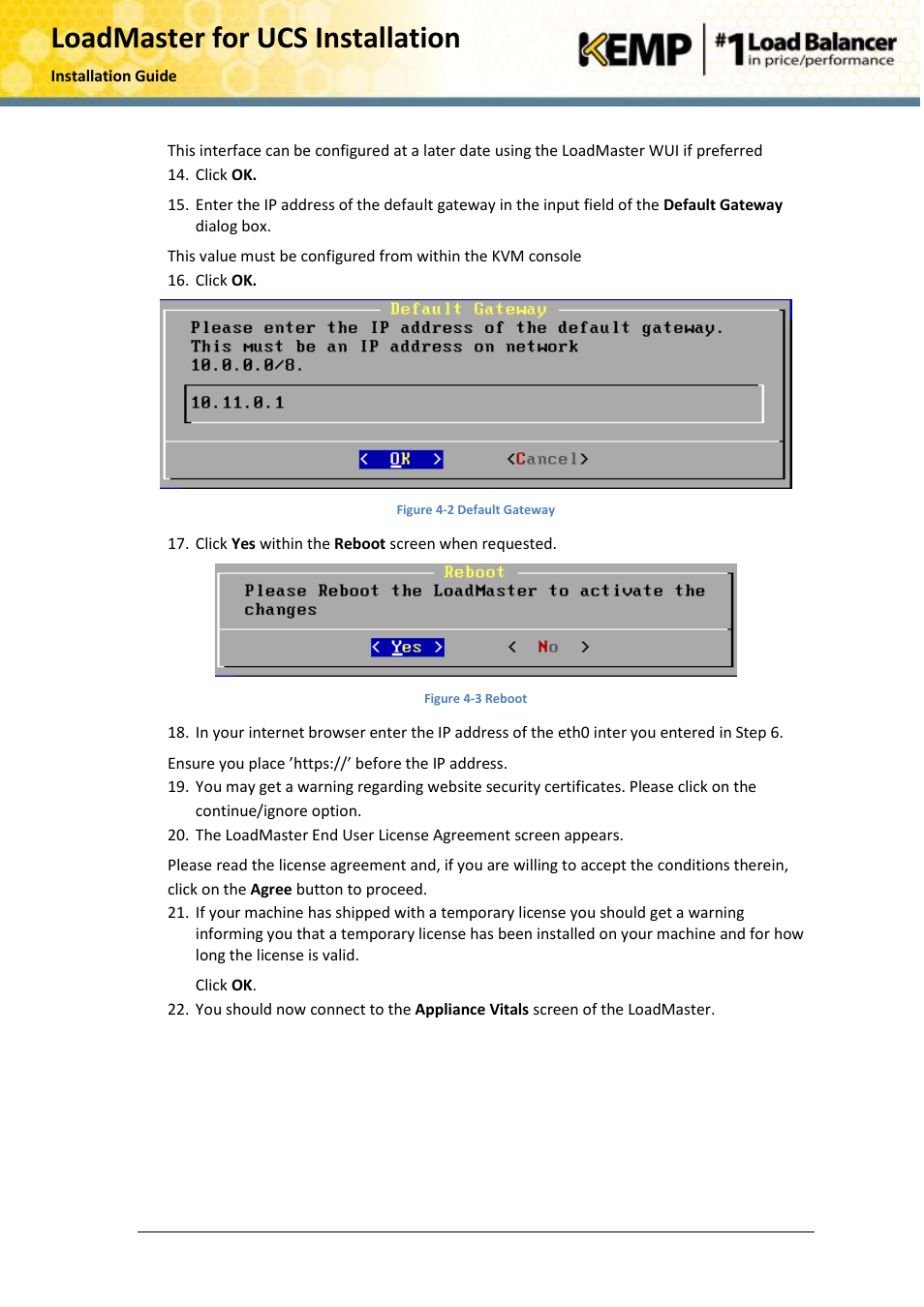 KEMP Cisco B-Series User Manual | Page 24 / 27