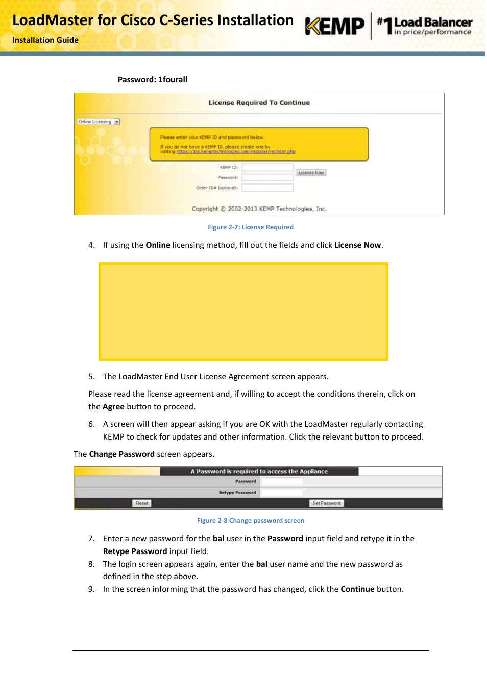 Loadmaster for cisco c-series installation | KEMP Cisco C-Series User Manual | Page 12 / 18