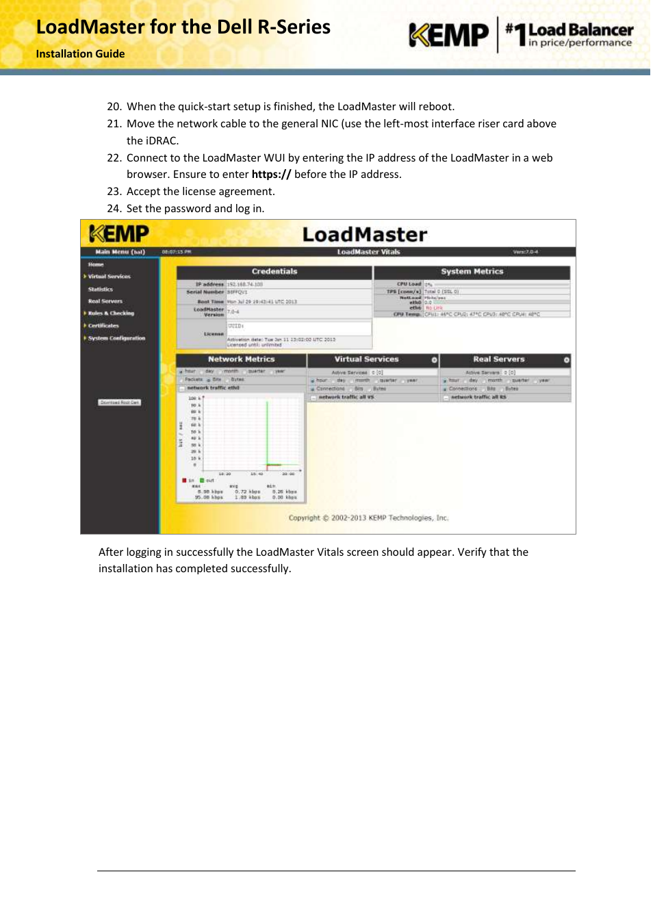 KEMP R Series User Manual | Page 23 / 25