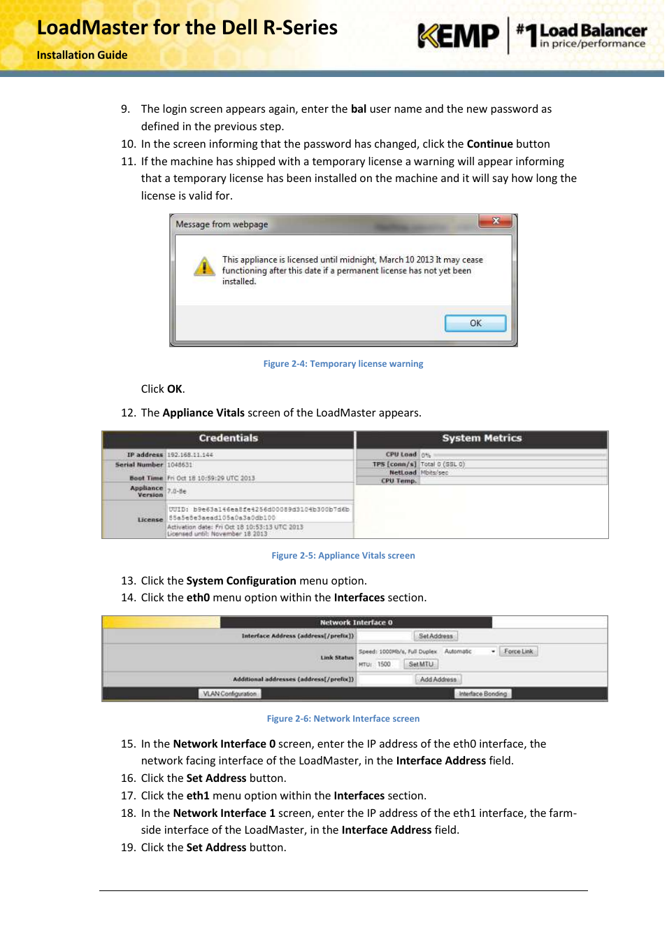 KEMP R Series User Manual | Page 9 / 25