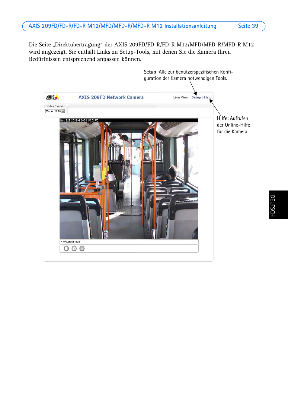 Axis Communications 209 MFD-R User Manual | Page 39 / 73