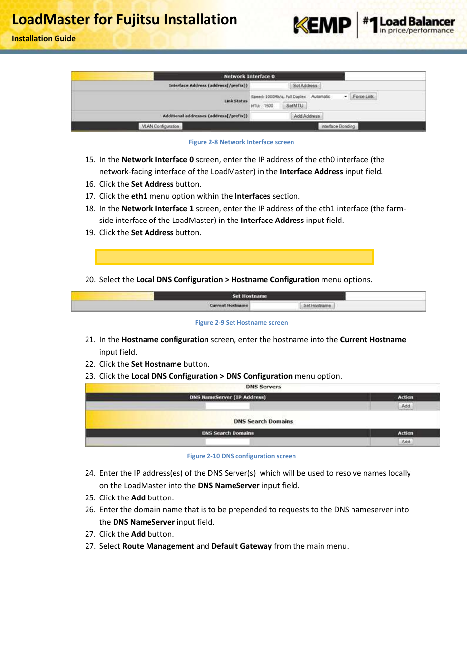 Loadmaster for fujitsu installation | KEMP PRIMERGY RX User Manual | Page 10 / 15