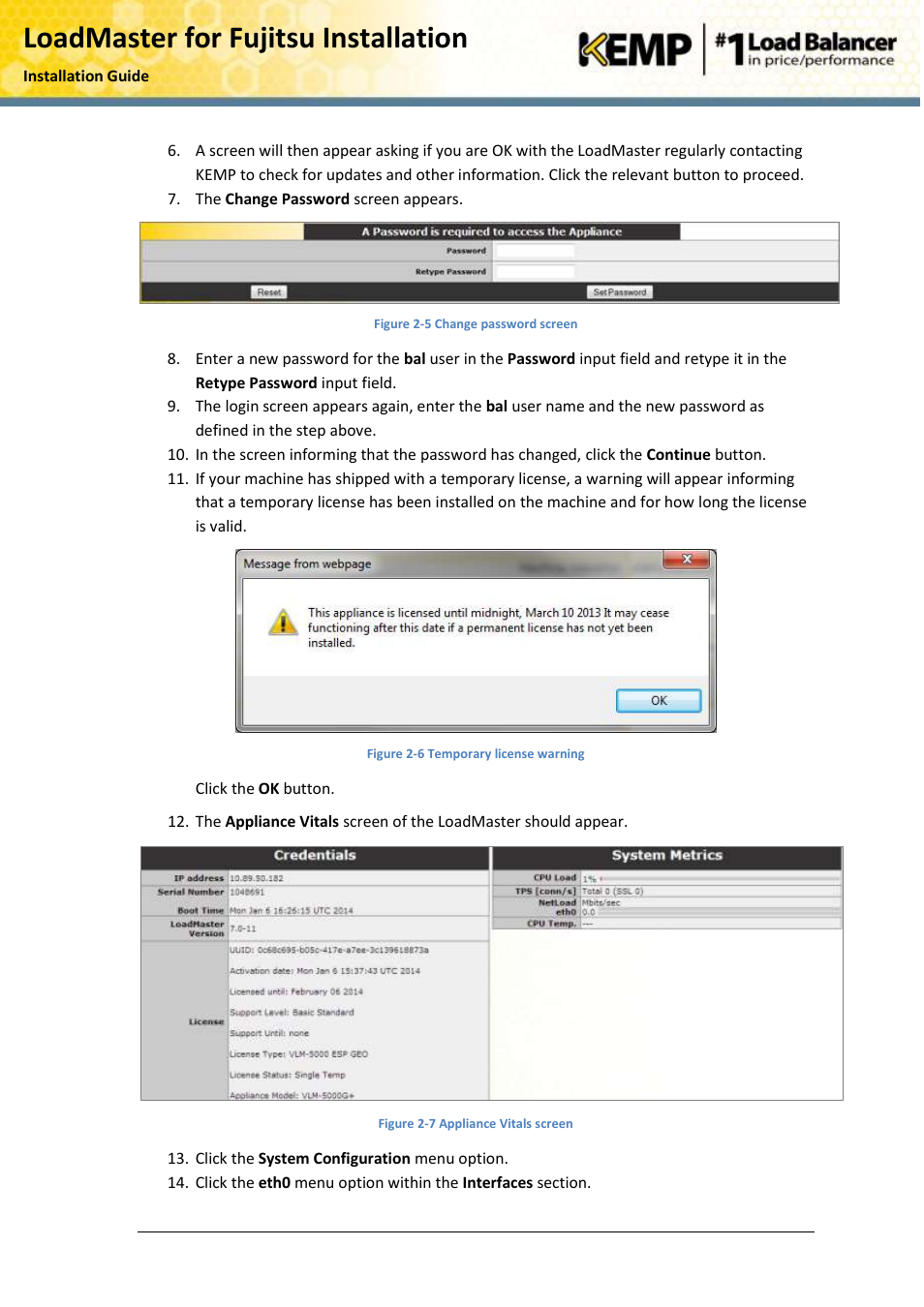 Loadmaster for fujitsu installation | KEMP PRIMERGY RX User Manual | Page 9 / 15