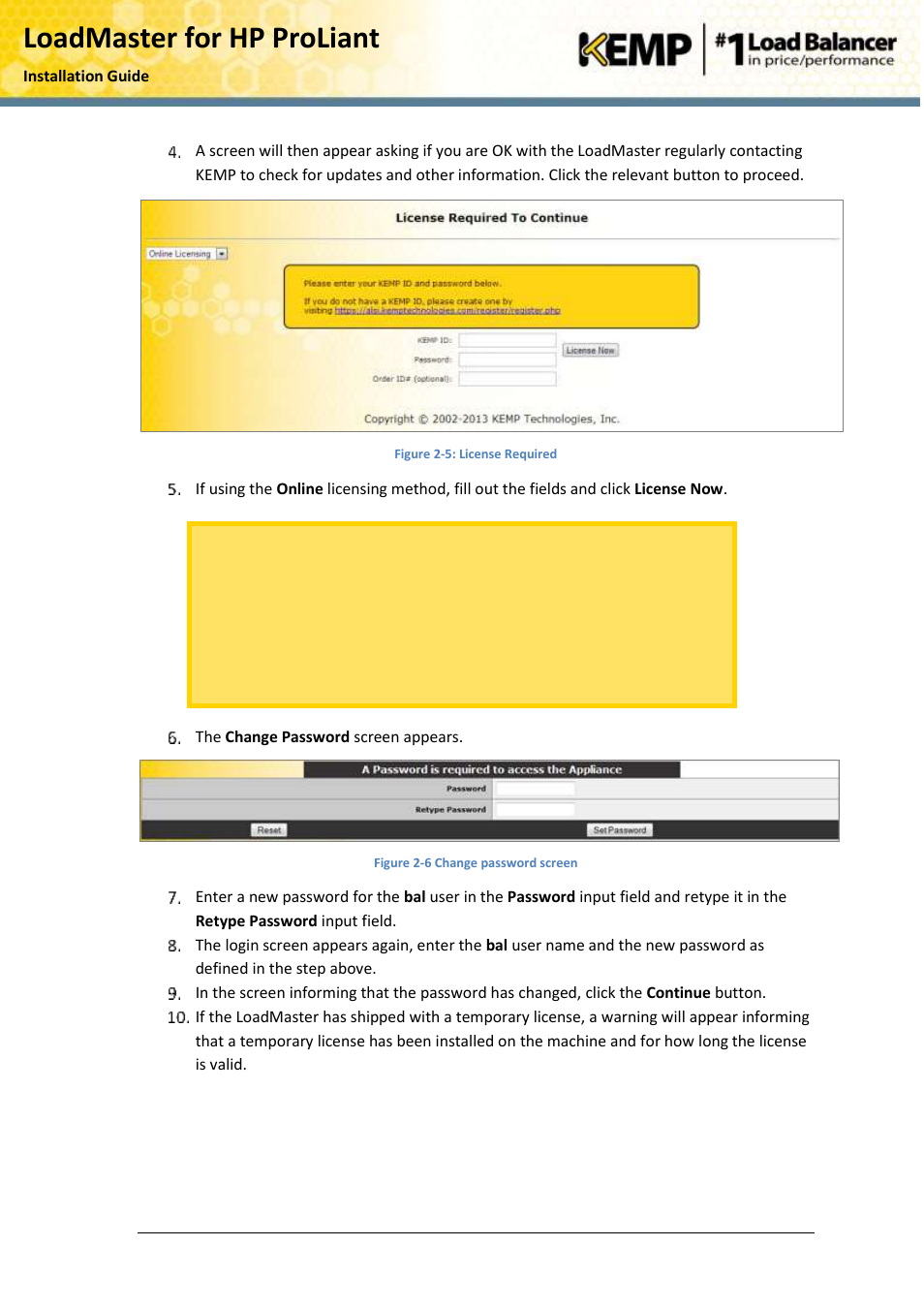 Loadmaster for hp proliant | KEMP ProLiant DL User Manual | Page 10 / 16