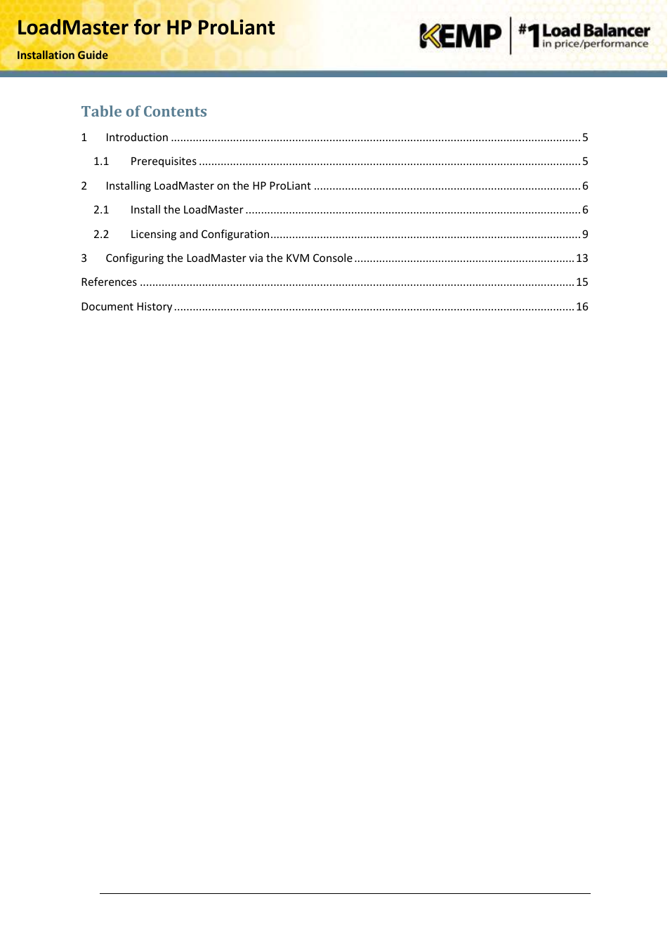 KEMP ProLiant DL User Manual | Page 4 / 16