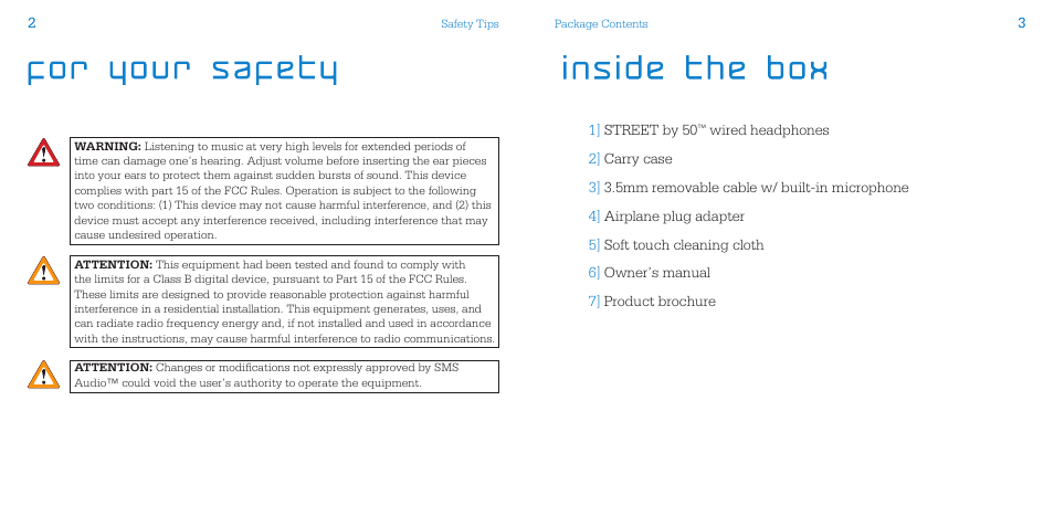 SMS Audio STREET by 50 User Manual | Page 3 / 9