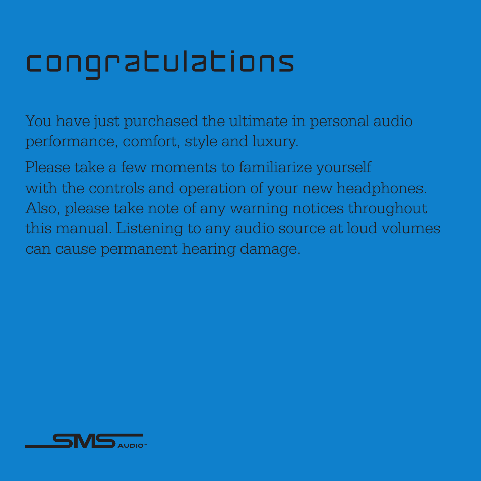 SMS Audio STREET by 50 User Manual | Page 2 / 16