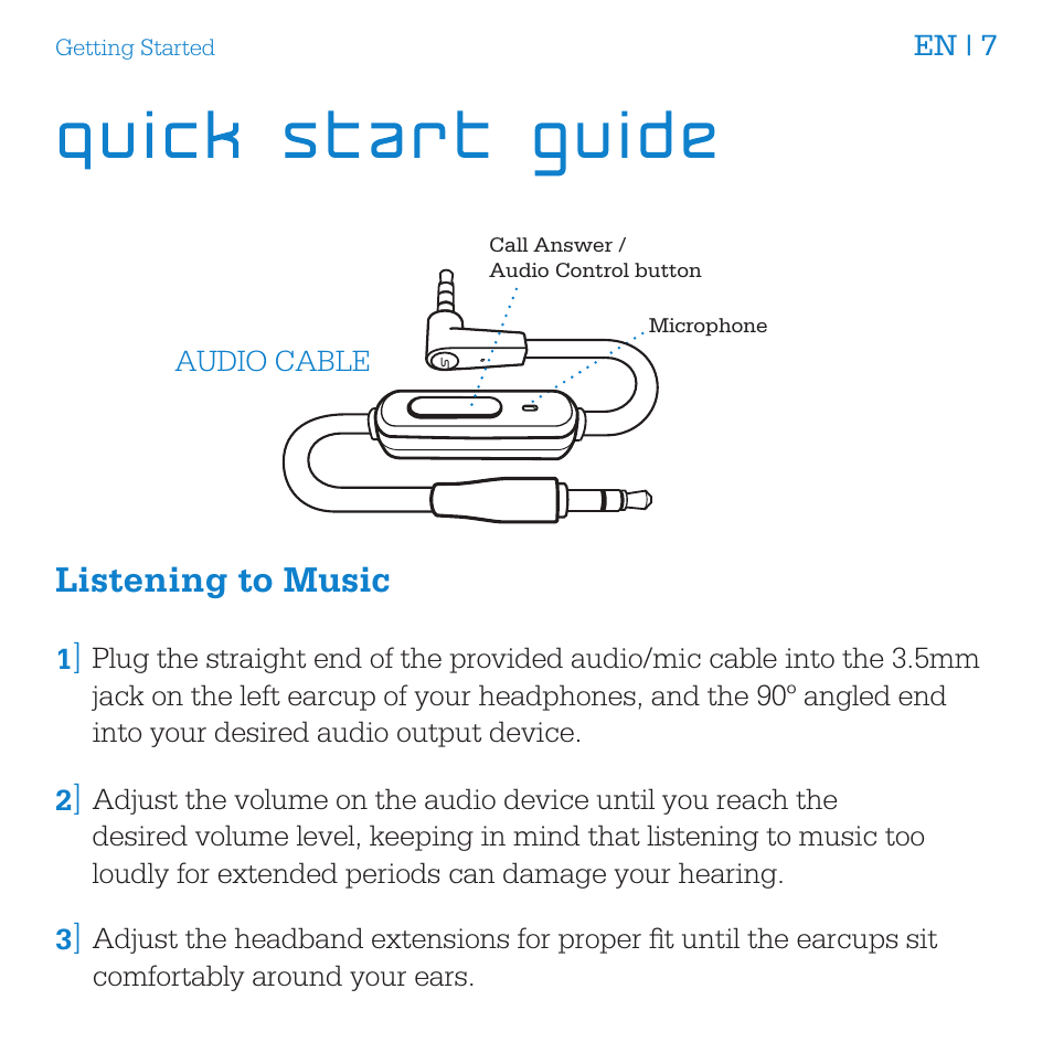 Listening to music | SMS Audio STREET by 50 User Manual | Page 9 / 16