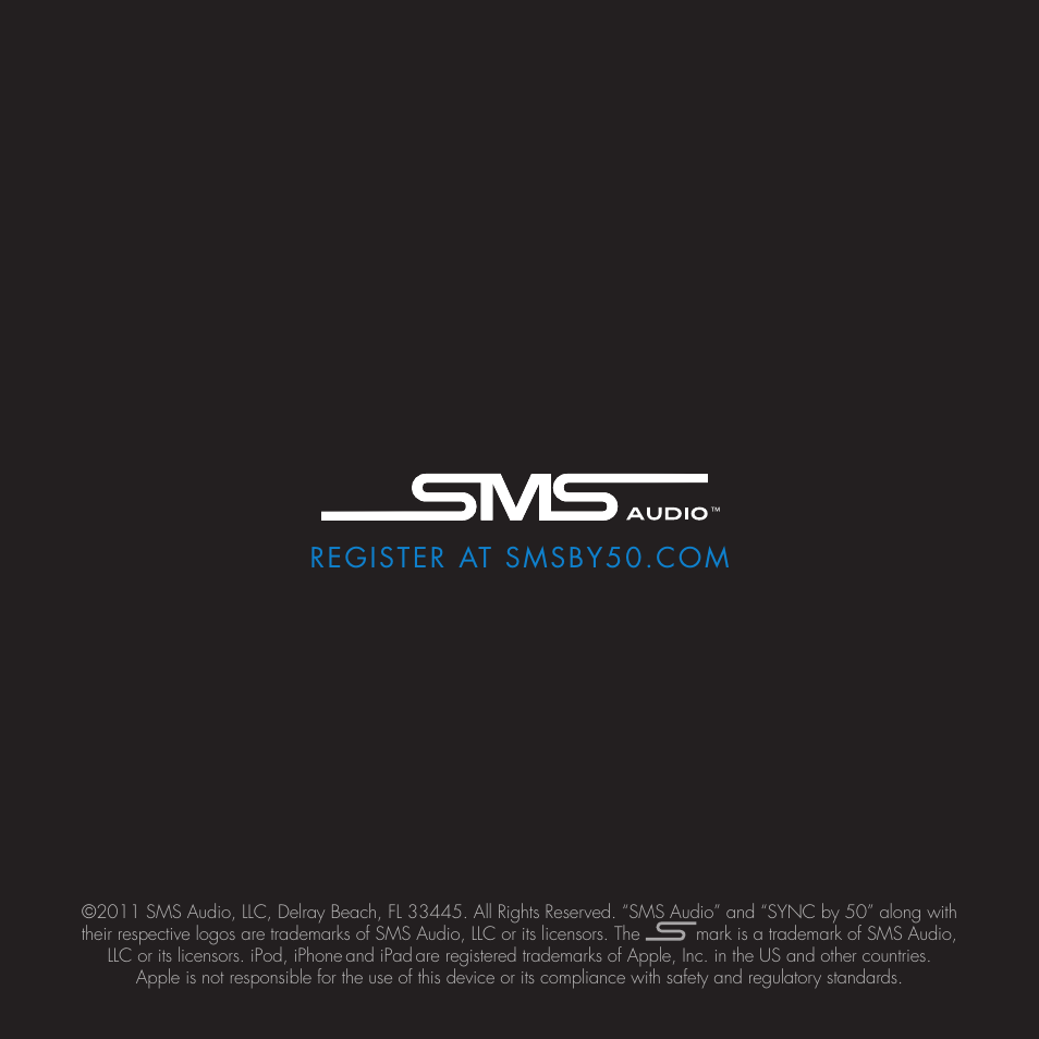 SMS Audio SYNC by 50 User Manual | Page 15 / 15