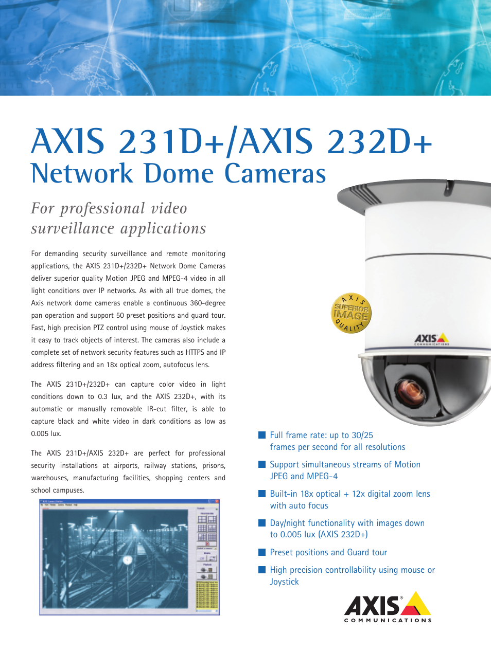 Axis Communications Axis 232D User Manual | 2 pages