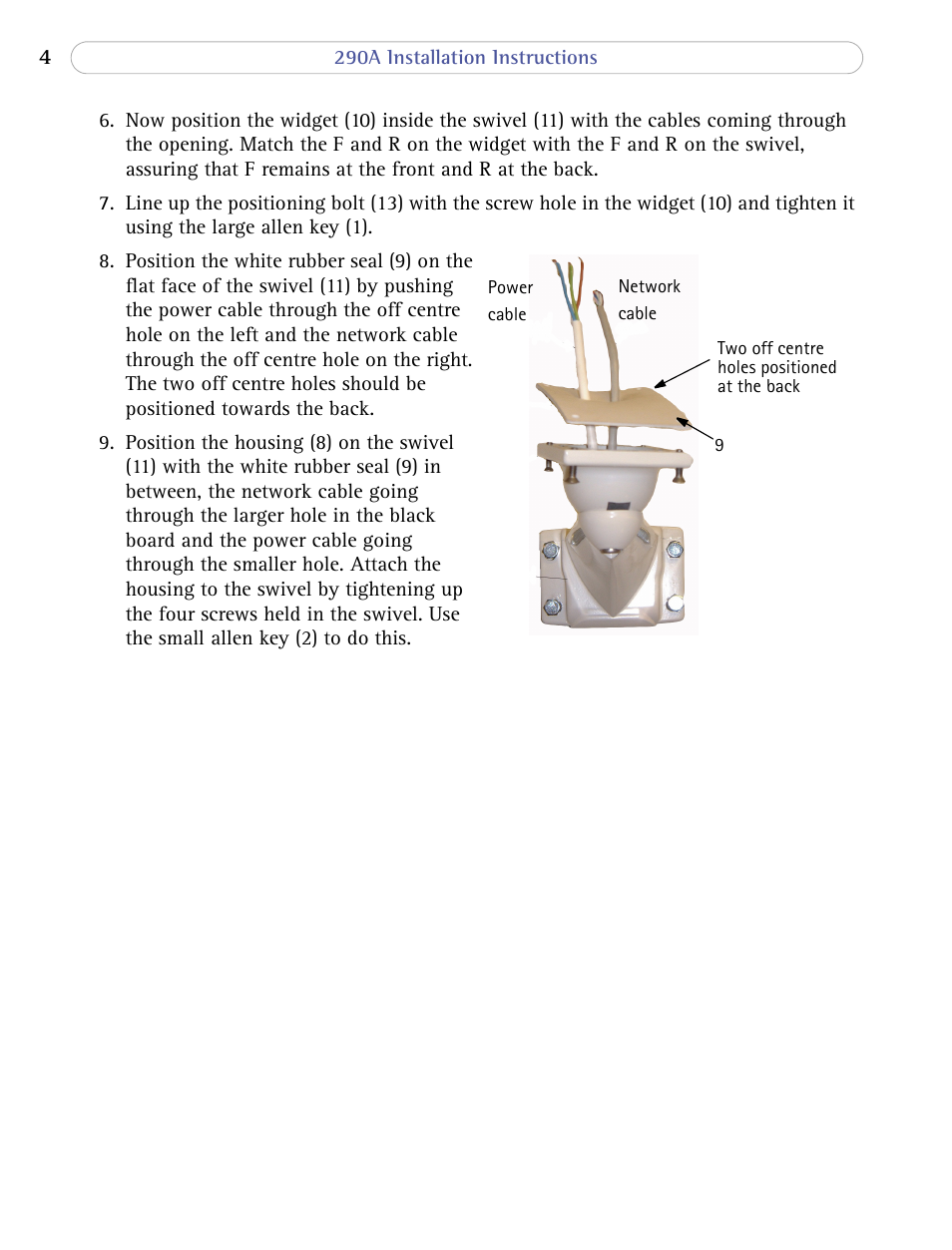 Axis Communications 290A User Manual | Page 4 / 8
