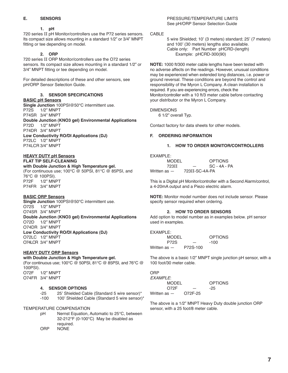 Myron L 729II User Manual | Page 11 / 68