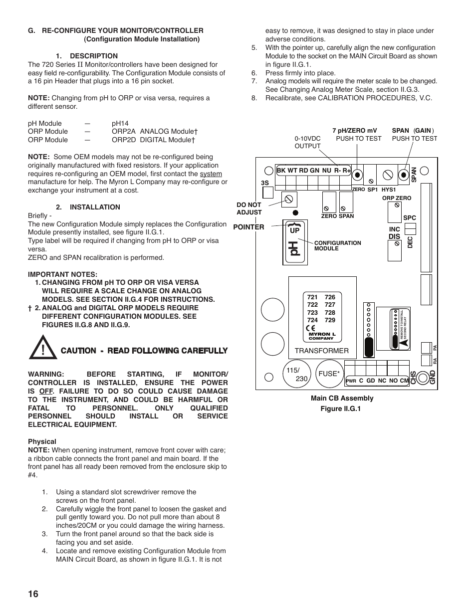 Myron L 729II User Manual | Page 20 / 68