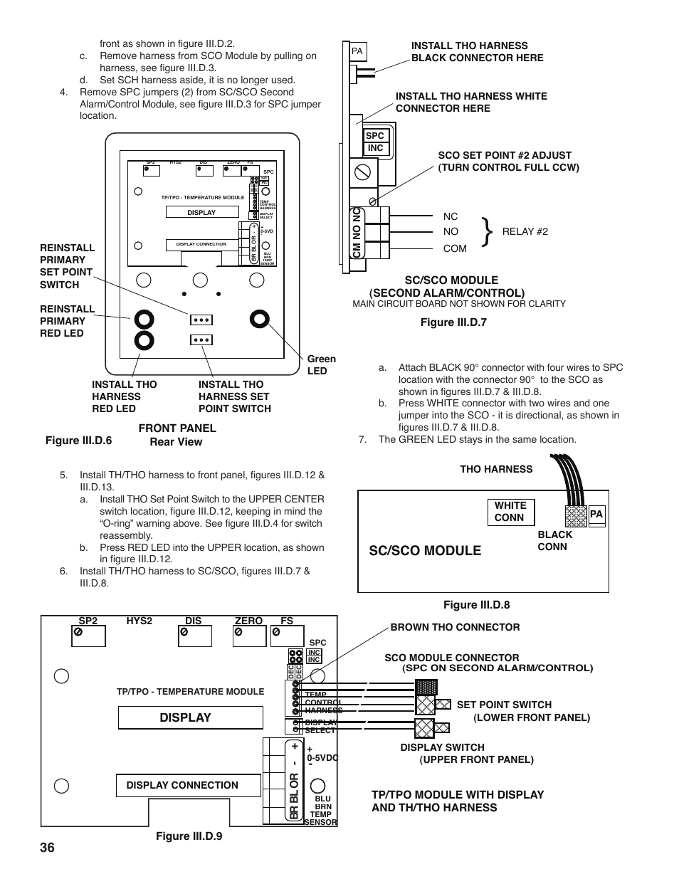 Sc/sco module, Display | Myron L 729II User Manual | Page 40 / 68