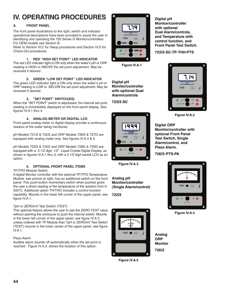 Iv. operating procedures | Myron L 729II User Manual | Page 48 / 68