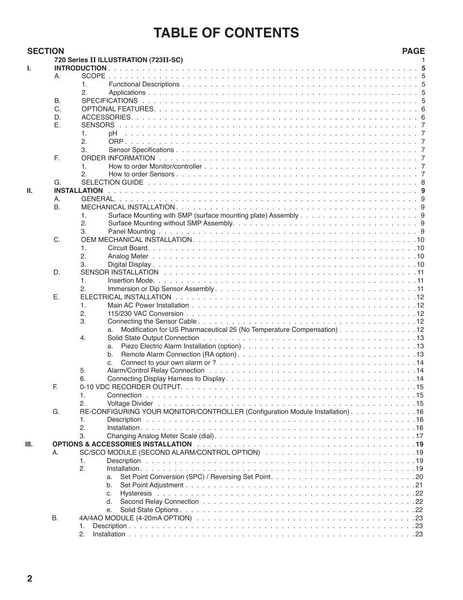 Myron L 729II User Manual | Page 6 / 68
