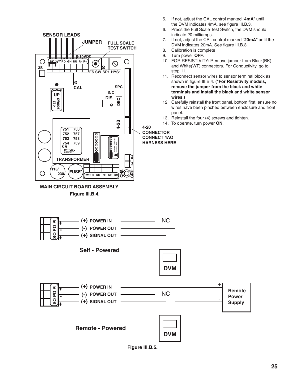 Dvm self - powered nc remote - powered | Myron L 729II User Manual | Page 29 / 76