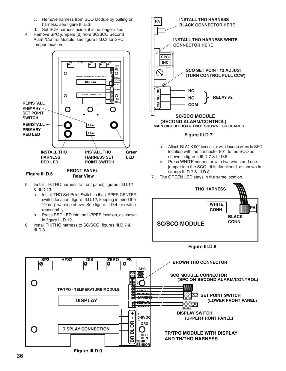 Sc/sco module, Display | Myron L 729II User Manual | Page 40 / 76