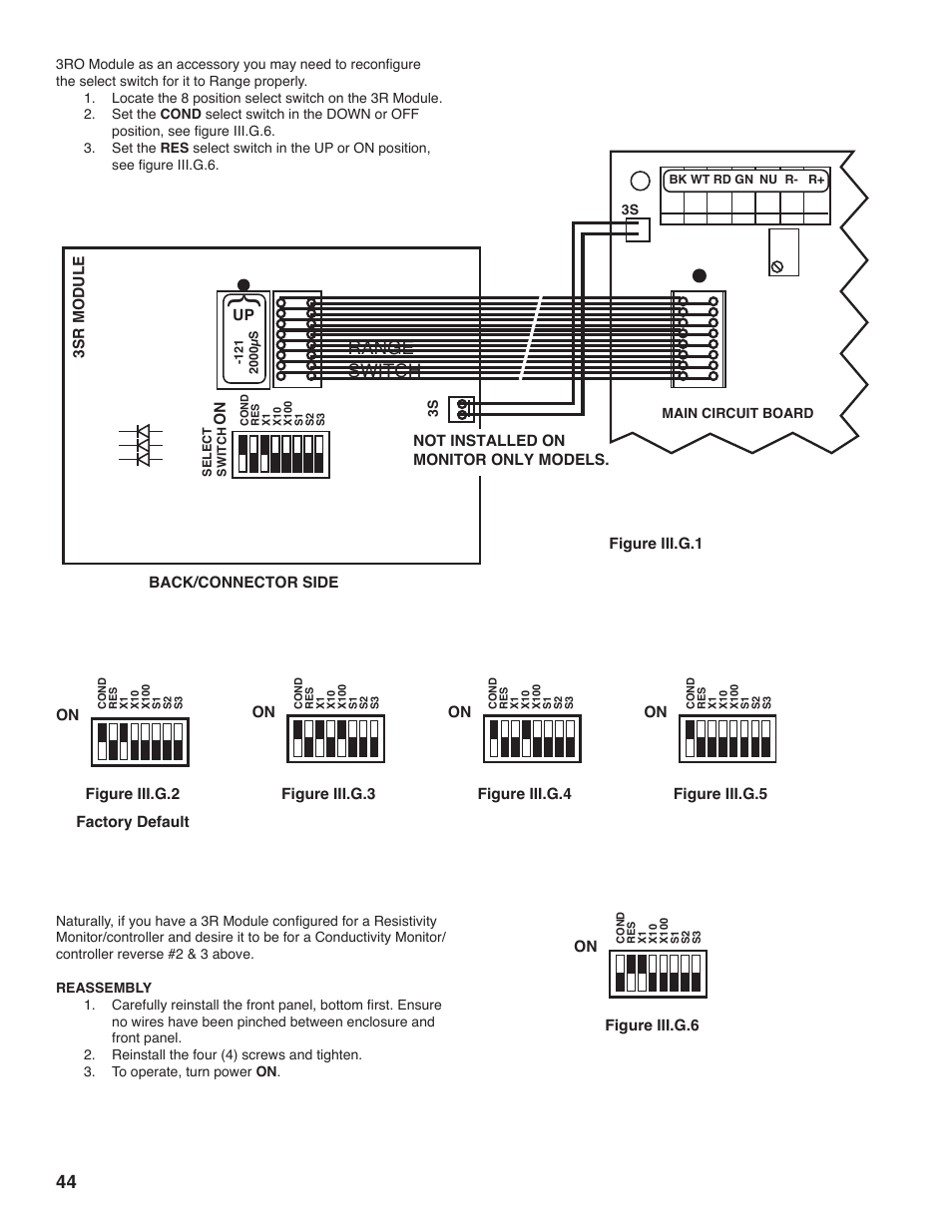 Range switch | Myron L 729II User Manual | Page 48 / 76