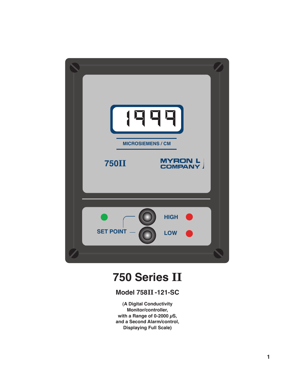 750 series ii, 750ii | Myron L 729II User Manual | Page 5 / 76