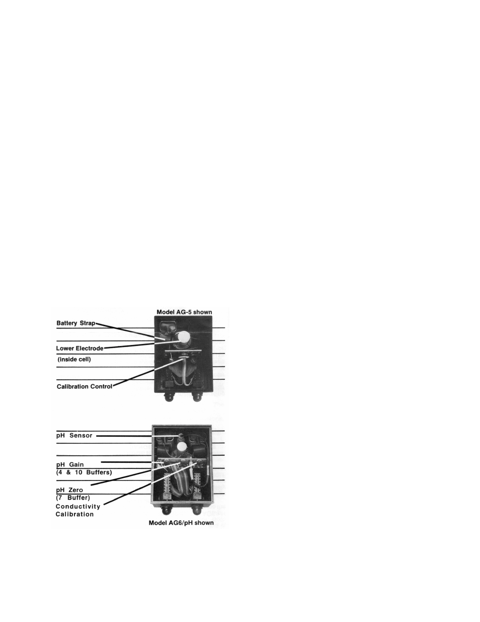 Calibration/field calibration, Maintenance/accessories, Water inside the meter | Myron L AG6/PH User Manual | Page 4 / 6