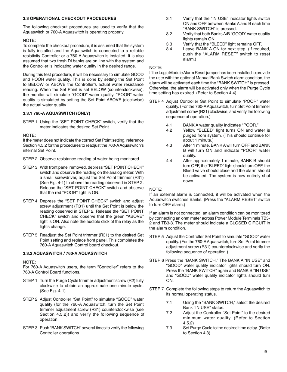 Myron L 760-A Aquaswitch User Manual | Page 11 / 18