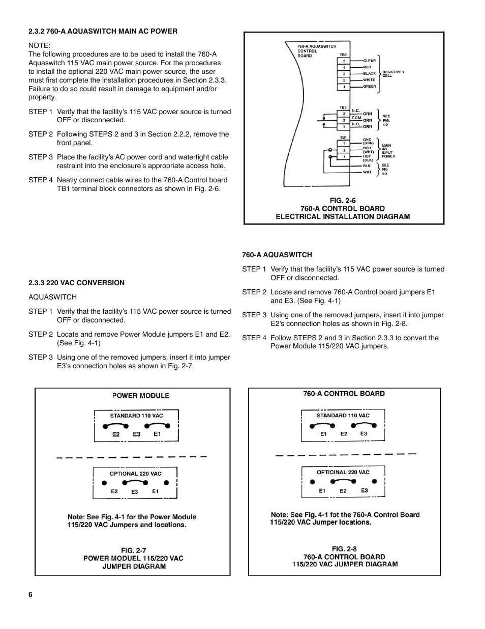 Myron L 760-A Aquaswitch User Manual | Page 8 / 18