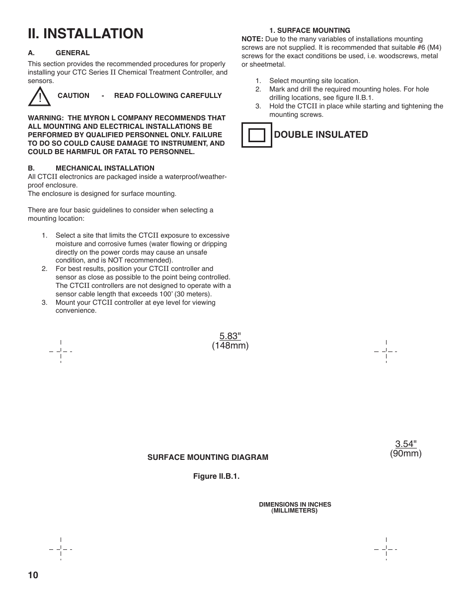 Ii. installation | Myron L CTCIITD User Manual | Page 14 / 36