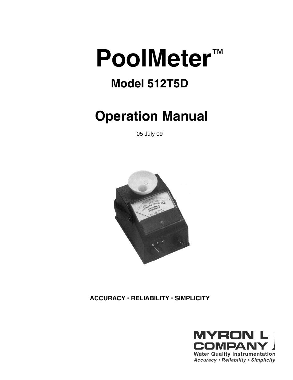 Myron L 512T5D User Manual | 6 pages