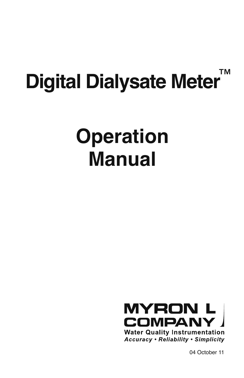 Myron L D-6 User Manual | 48 pages