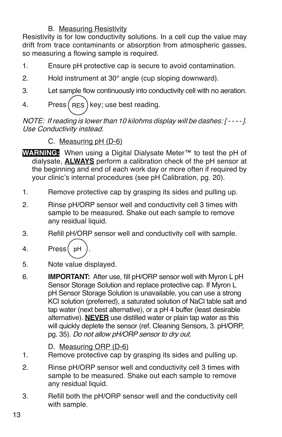 Myron L D-6 User Manual | Page 16 / 48