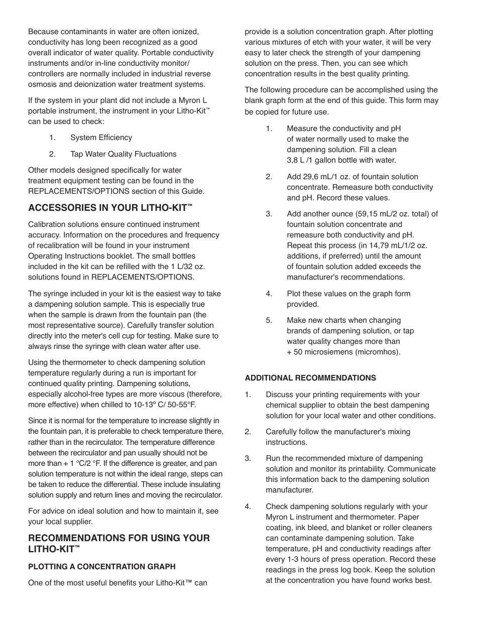 Myron L Litho-Kit User Manual | Page 4 / 8